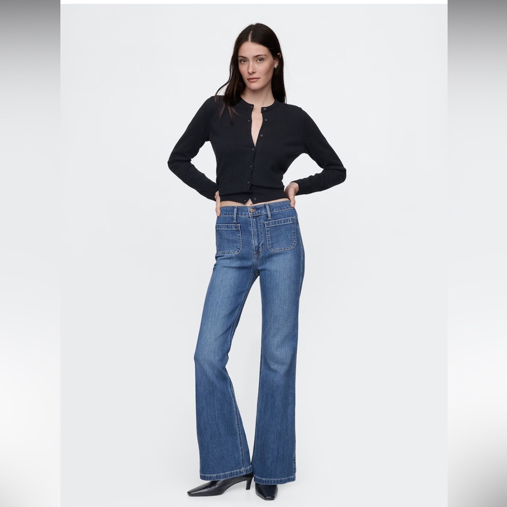 NWOT GAP Blue Flare Wide Leg Jeans